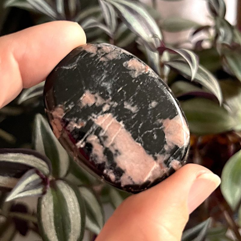 Black Tourmaline with Feldspar Oval - 5cm