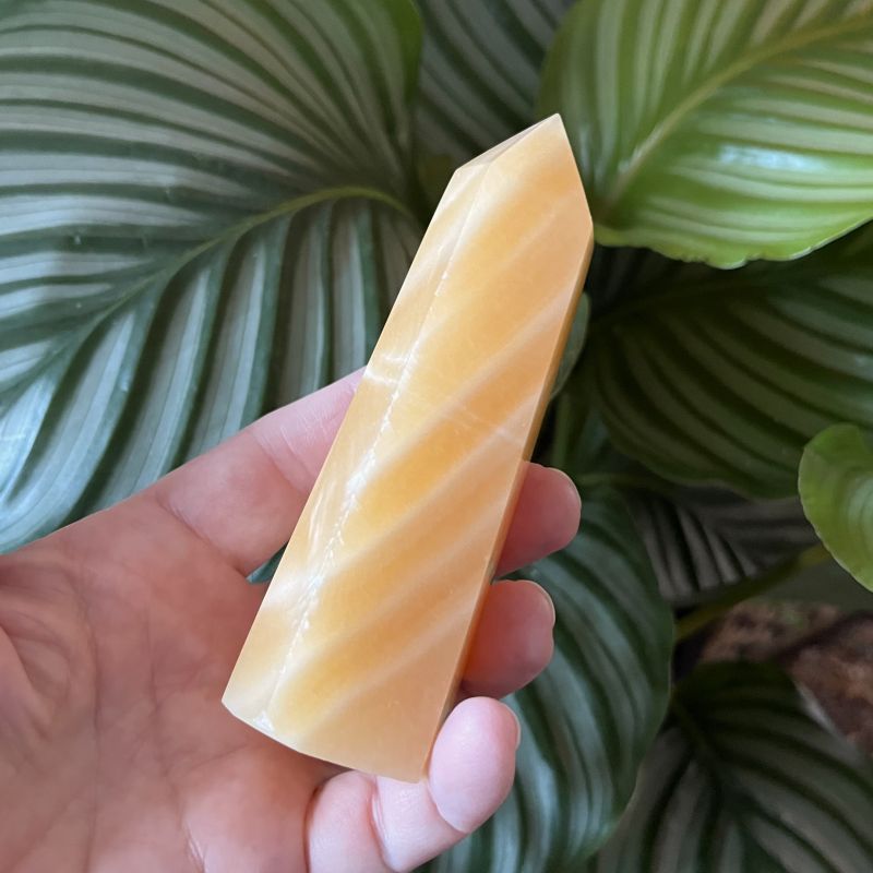 Orange Calcite Point 'D' - 11.2cm