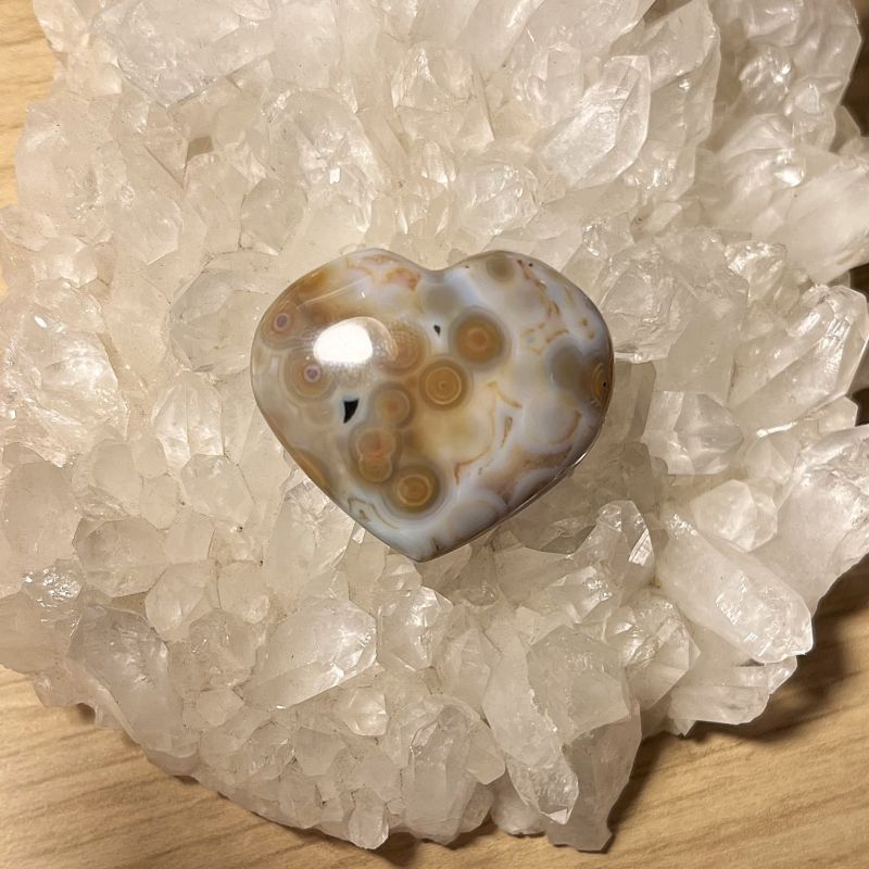 Ocean Jasper Heart - 35mm