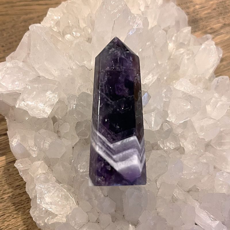 Chevron Amethyst Point C - 5.5cm