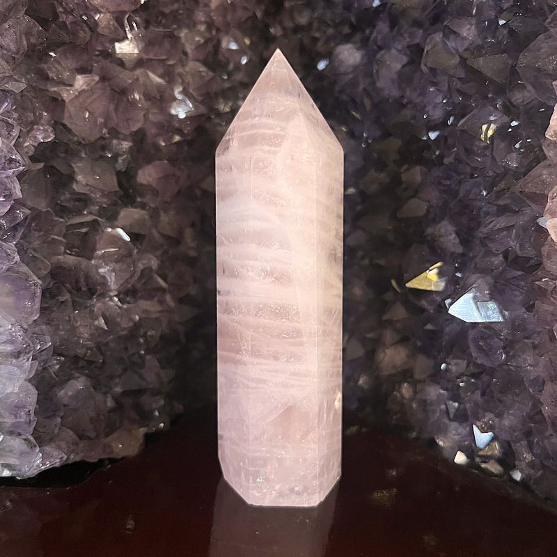 Rose Quartz Point -F 10.2cm