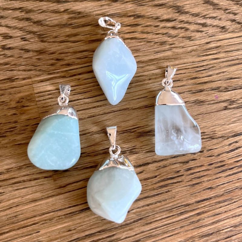 Aquamarine Tumblestone Pendant