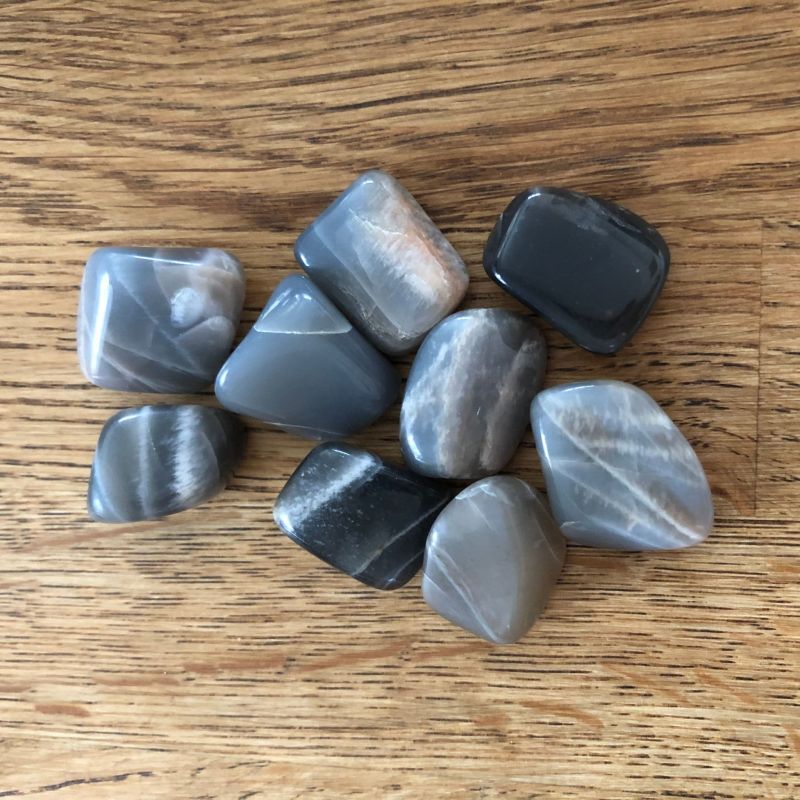 Black Moonstone Tumblestone