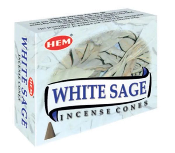 White Sage Incense Cones HEM