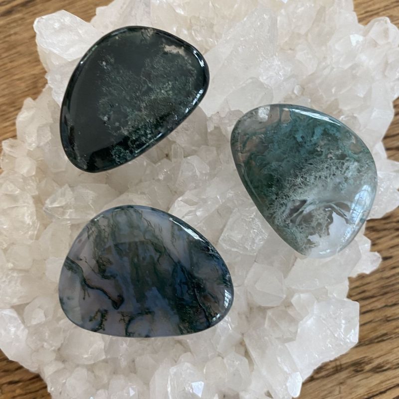 Moss Agate Thumbstones