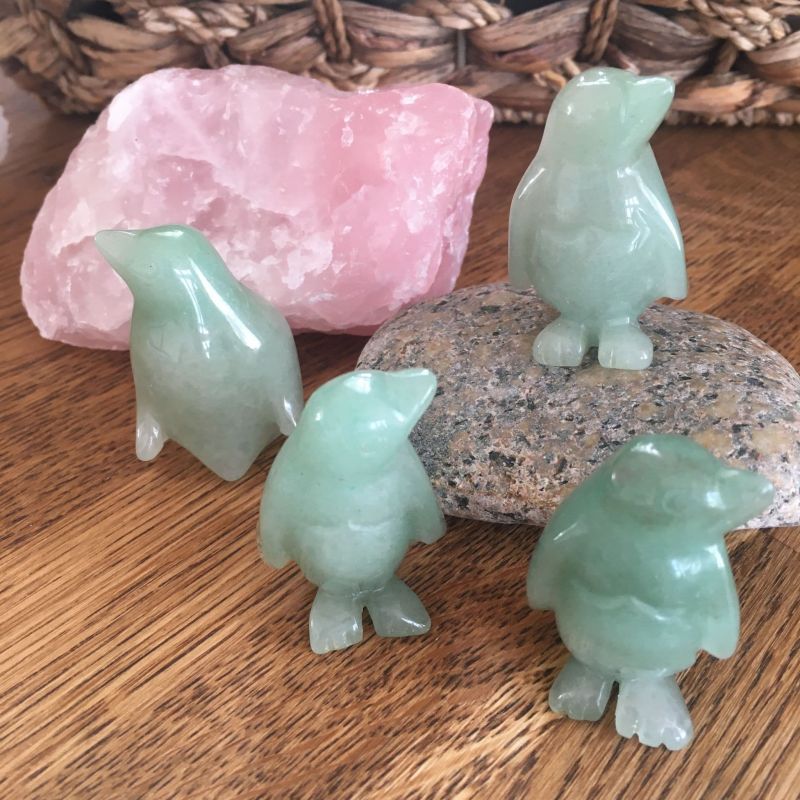 Penguin - Green Aventurine