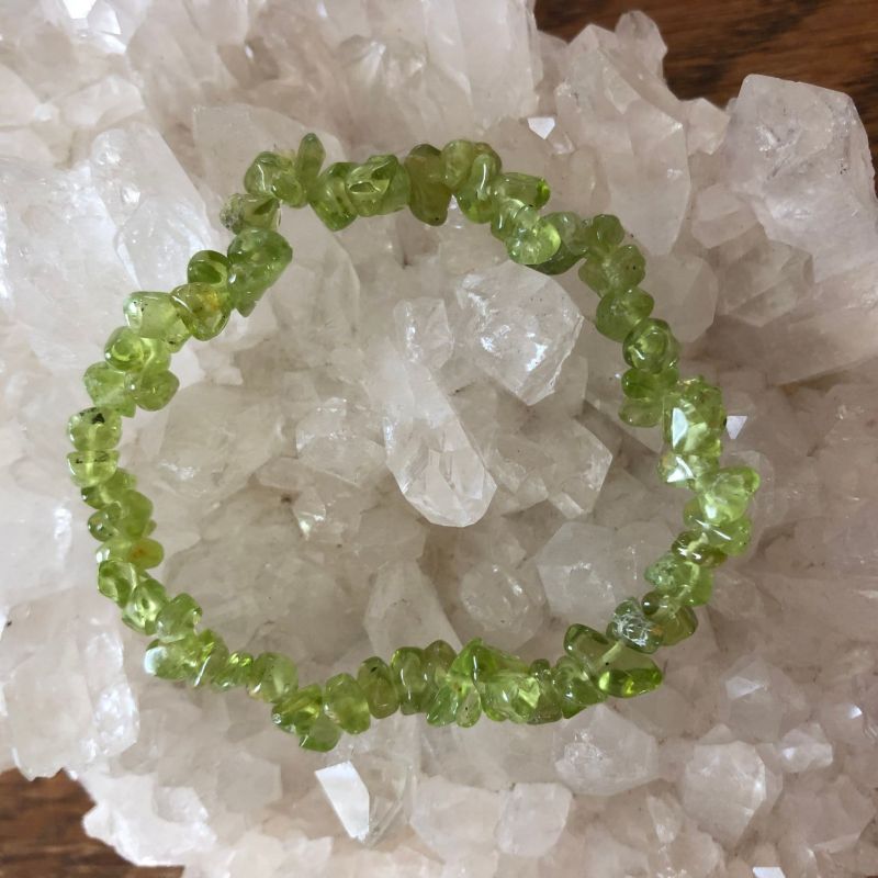 Peridot Chip Bracelet