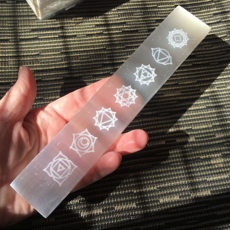 Selenite Chakra Bars