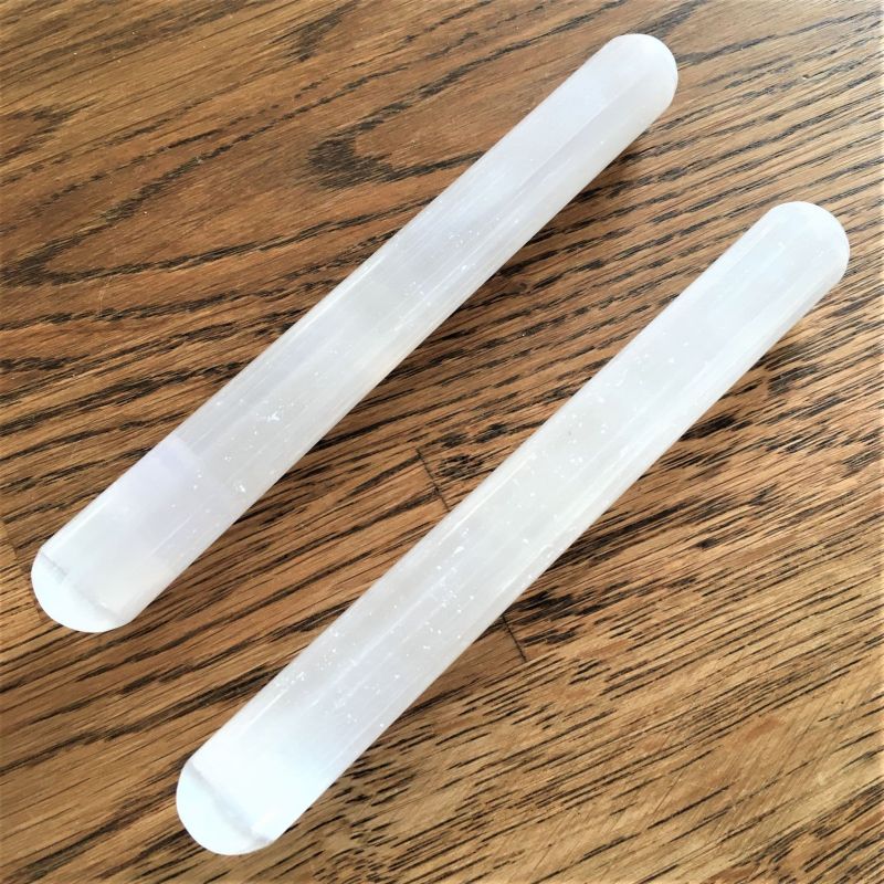 Selenite Rounded Wand