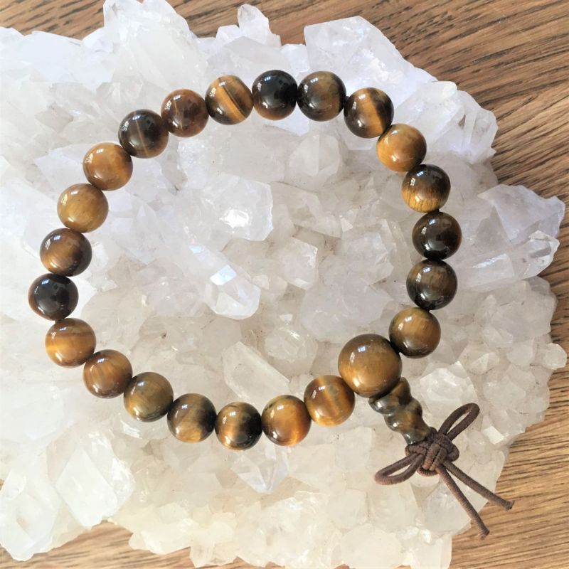 Tiger Eye Power Bracelet with Infinity Knot