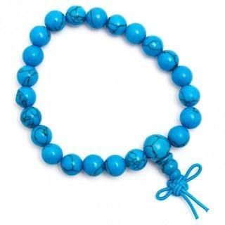 Turquoise power bracelet With Infinity Knot