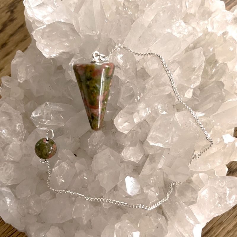 Unakite Cone Pendulum