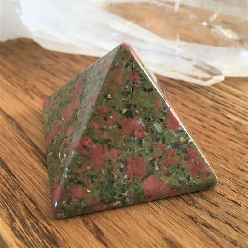 Unakite Pyramid - 40mm