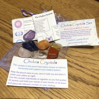 7 Chakra Pouch (Rose Quartz)