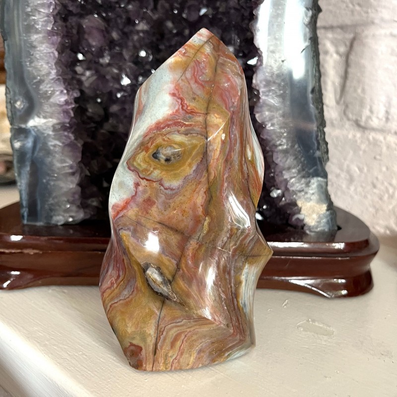 Polychrome Jasper Flame -  14.5cm