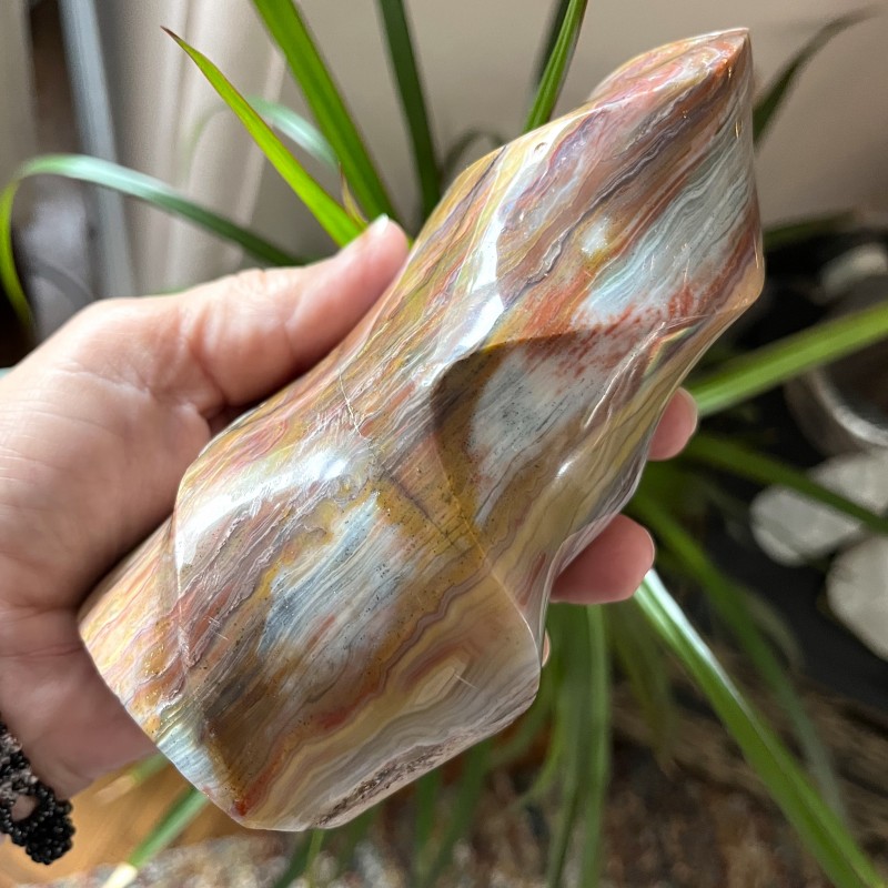 Polychrome Jasper Flame -  14.5cm