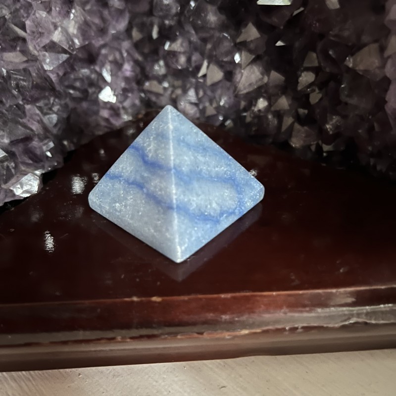 Blue Quartz Pyramids - 35mm