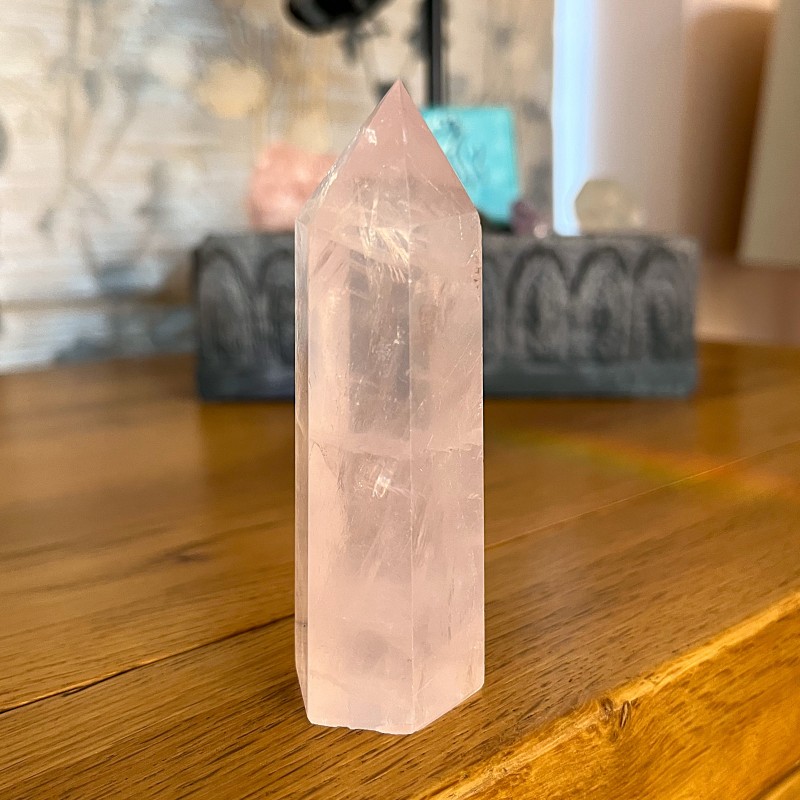 Rose Quartz Point -J - 9.2cm