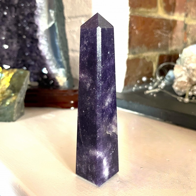 Lepidolite Point / Tower - B - 13.3cm