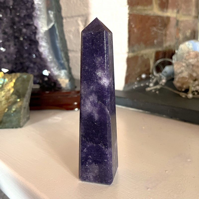 Lepidolite Point / Tower - B - 13.3cm