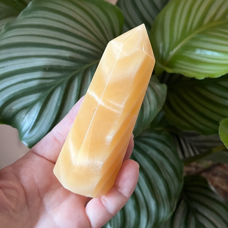 Orange Calcite Point 'D' - 11.2cm