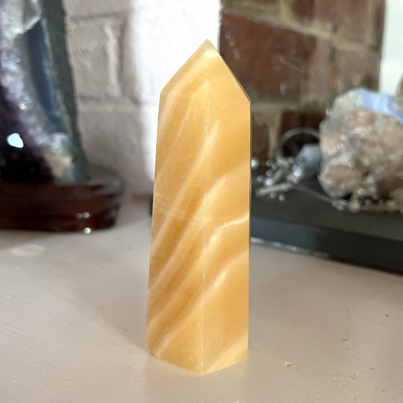 Orange Calcite Point 'D' - 11.2cm