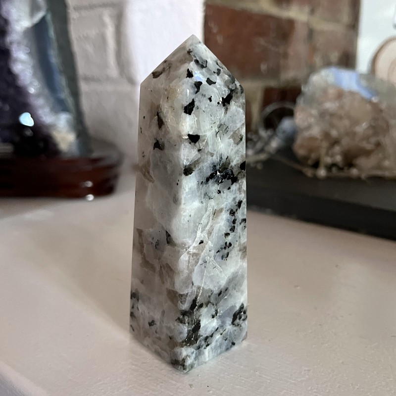 Rainbow Moonstone Obelisk F - 11.2cm