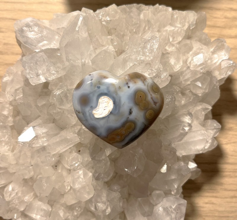 Ocean Jasper Heart - 35mm