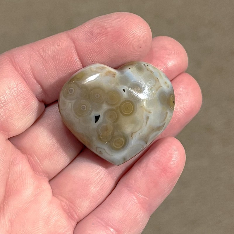 Ocean Jasper Heart - 35mm