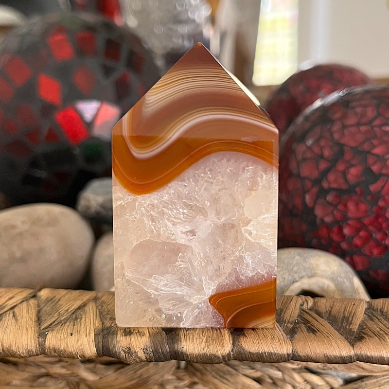 Carnelian Agate  Point 'D' - 6cm