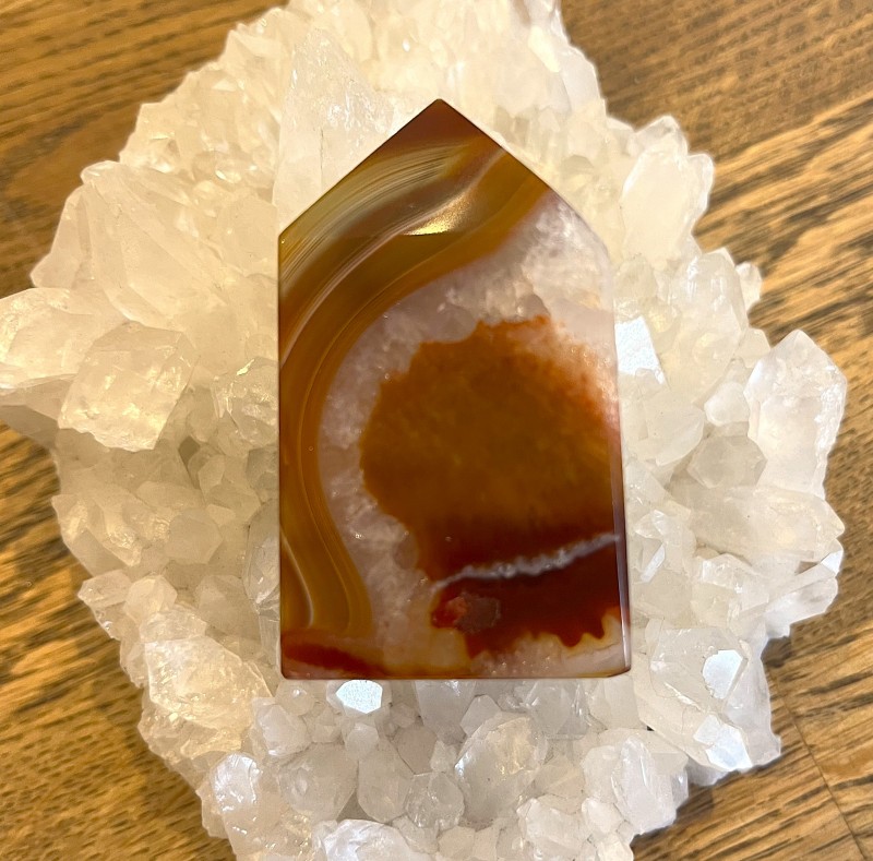 Carnelian Agate  Point 'D' - 6cm