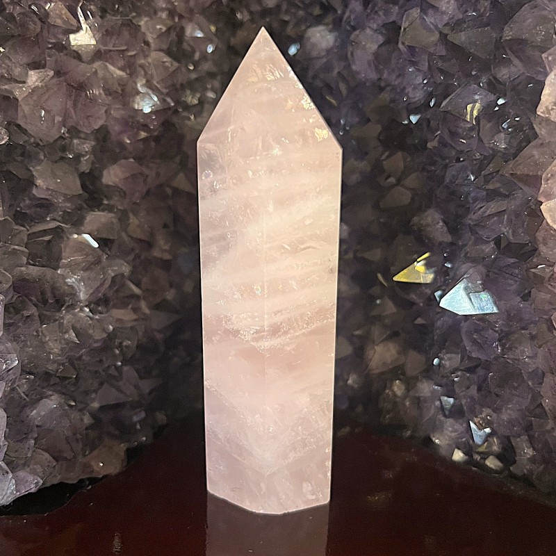 Rose Quartz Point -F 10.2cm