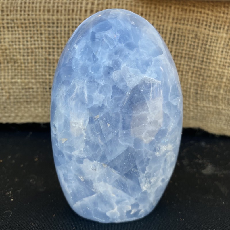 Blue Calcite Freeform  B - 10.3cm