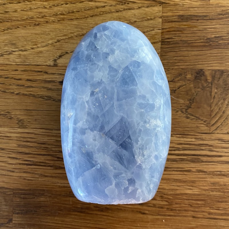 Blue Calcite Freeform  B - 10.3cm