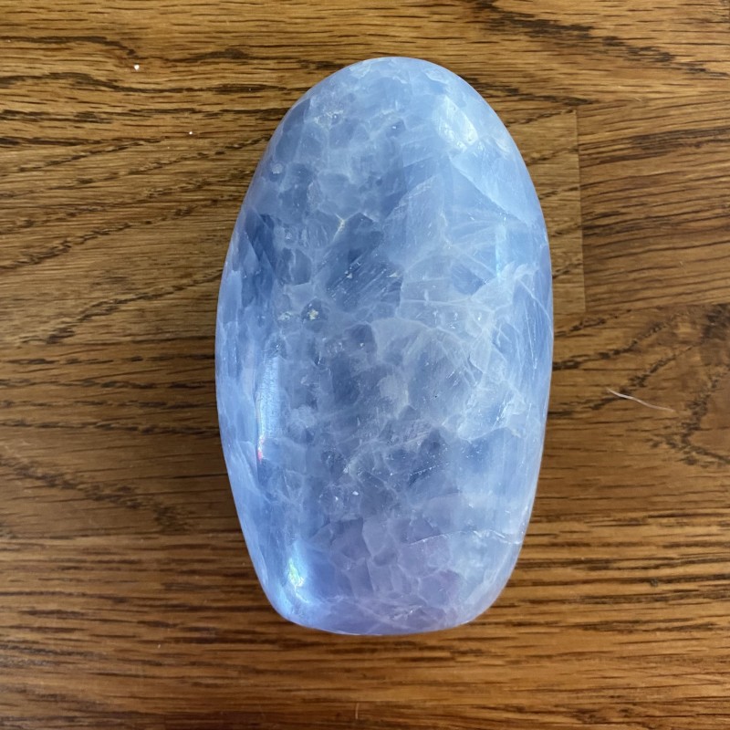 Blue Calcite Freeform  B - 10.3cm