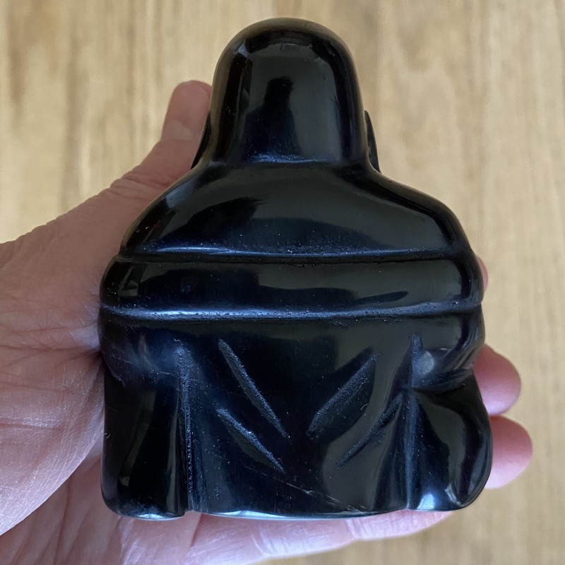 Black Obsidian Buddha 80mm