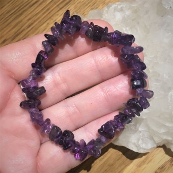 Amethyst Chipstone Bracelet