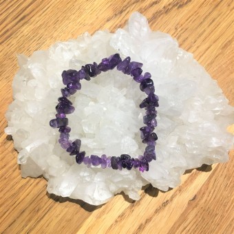 Amethyst Chipstone Bracelet