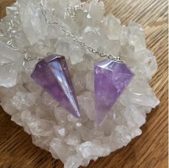 Amethyst faceted Pendulum