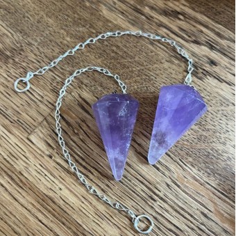 Amethyst faceted Pendulum