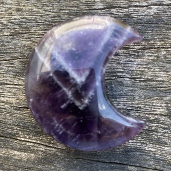 Amethyst Puff Crescent Moon