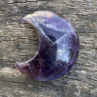 Amethyst Puff Crescent Moon