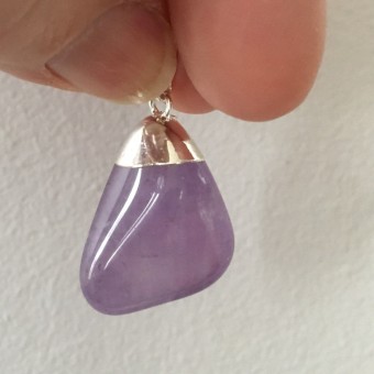 Amethyst Tumblestone Pendant