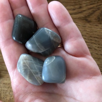 Black Moonstone Tumblestone