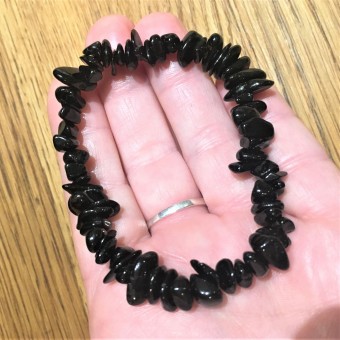 Black Tourmaline Chipstone Bracelet