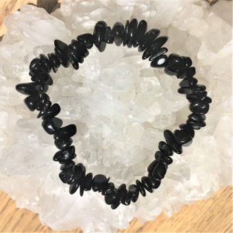 Black Tourmaline Chipstone Bracelet