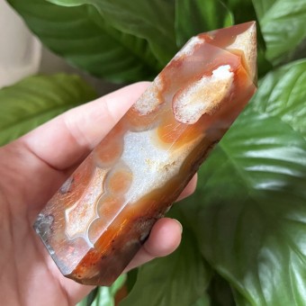 Carnelian Agate Obelisk 'B' - 12.2cm