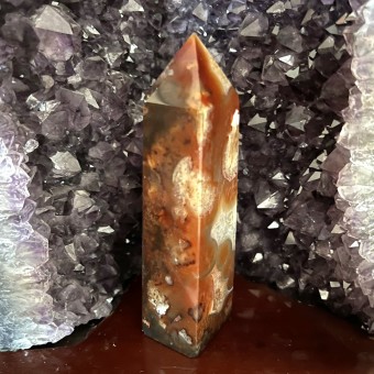 Carnelian Agate Obelisk 'B' - 12.2cm