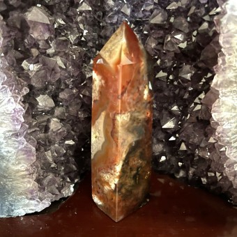 Carnelian Agate Obelisk 'B' - 12.2cm