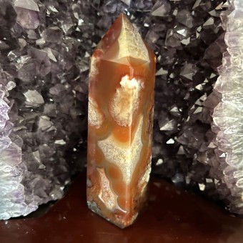 Carnelian Agate Obelisk 'B' - 12.2cm